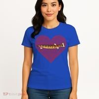 Kuhli Loach Valentines Day Fish Love Fingerprint Cool Gift Women's T-Shirt thumb 4