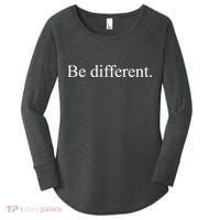 Kendrick Lamar Wearing Be Different Women's Perfect Tri Tunic Long Sleeve Shirt thumb 0