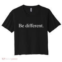 Kendrick Lamar Wearing Be Different Women's Crop Top Tee thumb 0