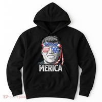 Kennedy Merica 4th Of July President Jfk American Flag Hoodie thumb 0