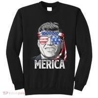 Kennedy Merica 4th Of July President Jfk American Flag Sweatshirt thumb 0