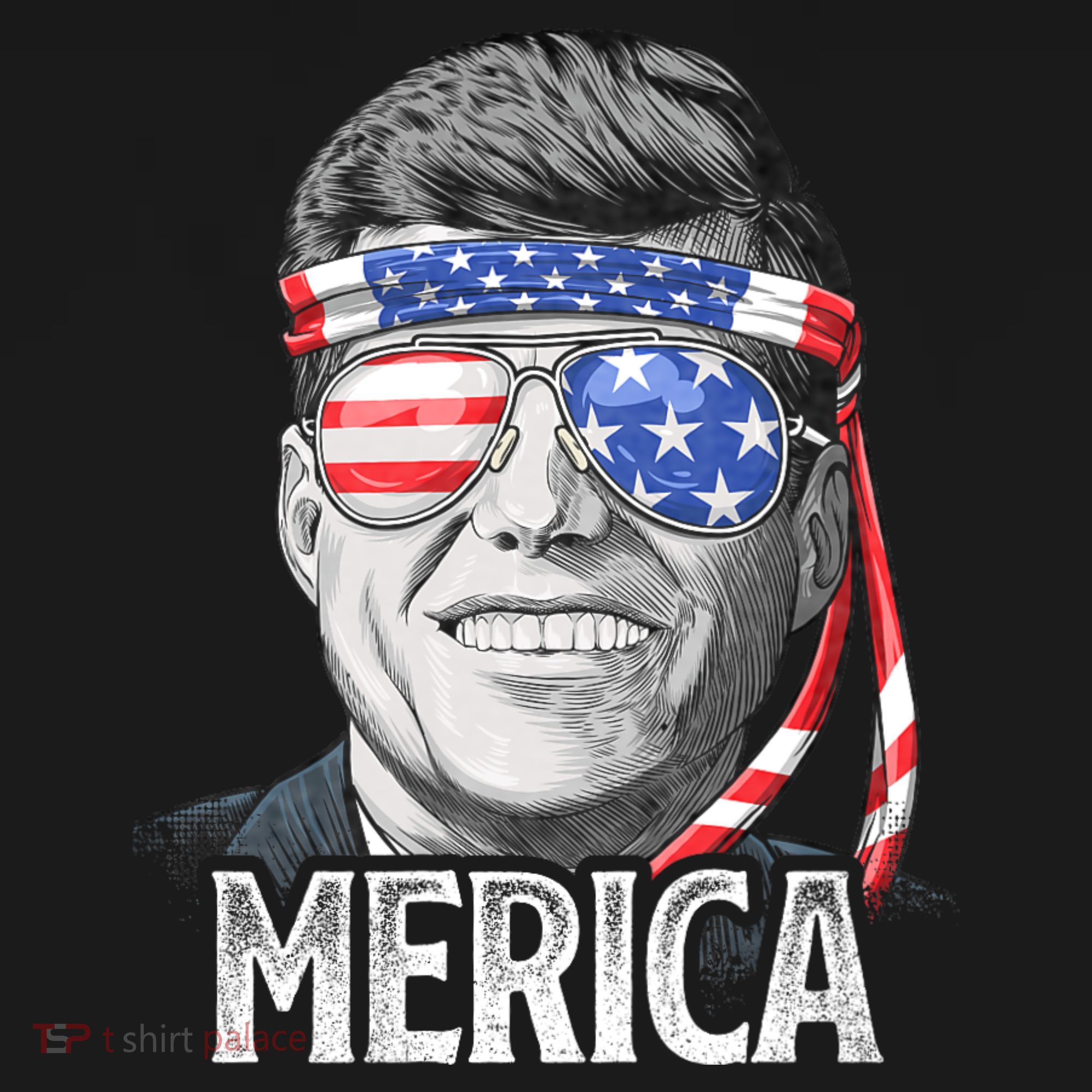 Kennedy Merica 4th Of July President Jfk American Flag Women's Hoodie