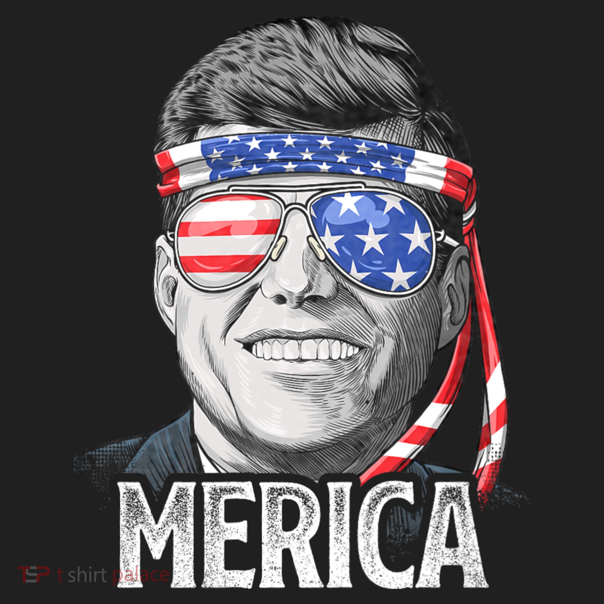 Kennedy Merica 4th Of July President Jfk American Flag Hat