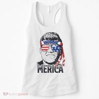 Kennedy Merica 4th Of July President Jfk Men American Flag Women's Tank Top thumb 0