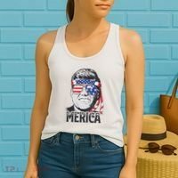 Kennedy Merica 4th Of July President Jfk Men American Flag Women's Tank Top thumb 2