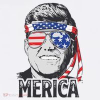 Kennedy Merica 4th Of July President Jfk Men American Flag Visor thumb 3