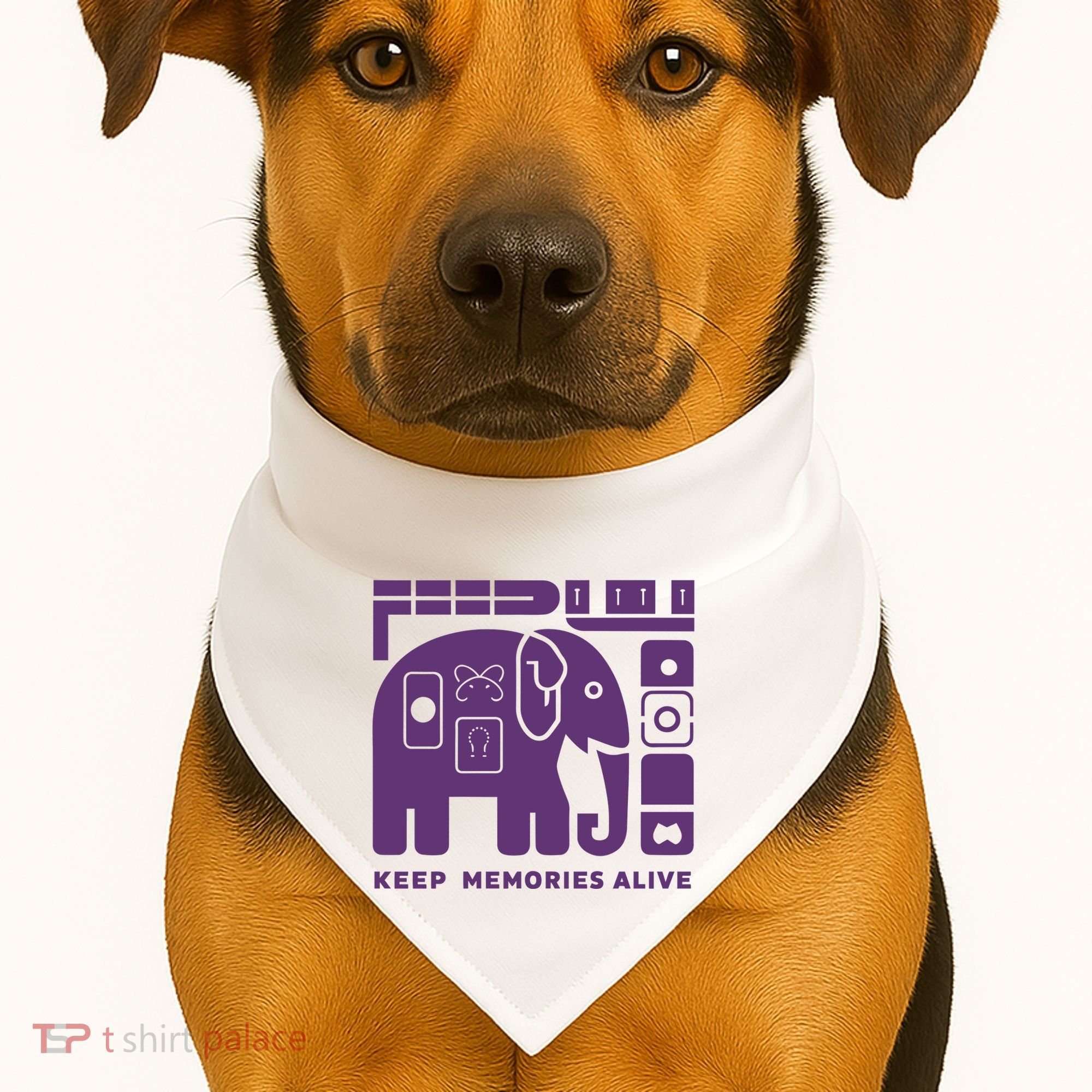 Keep Memories Alive Alzheimers Disease Awareness USA-Made Doggie Bandana