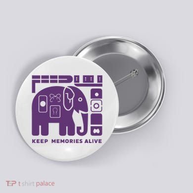 Keep Memories Alive Alzheimers Disease Awareness Button