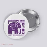 Keep Memories Alive Alzheimers Disease Awareness Button thumb 0