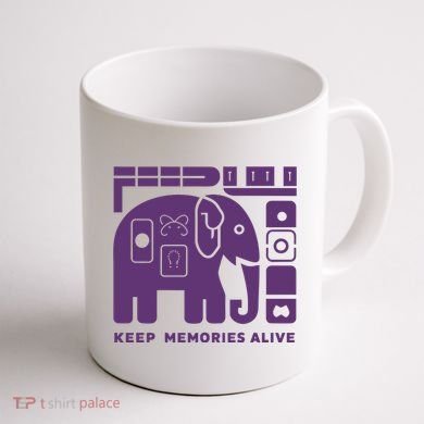 Keep Memories Alive Alzheimers Disease Awareness Coffee Mug back