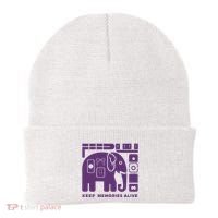 Keep Memories Alive Alzheimers Disease Awareness Beanie thumb 0