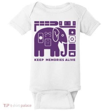 Keep Memories Alive Alzheimers Disease Awareness Baby Bodysuit