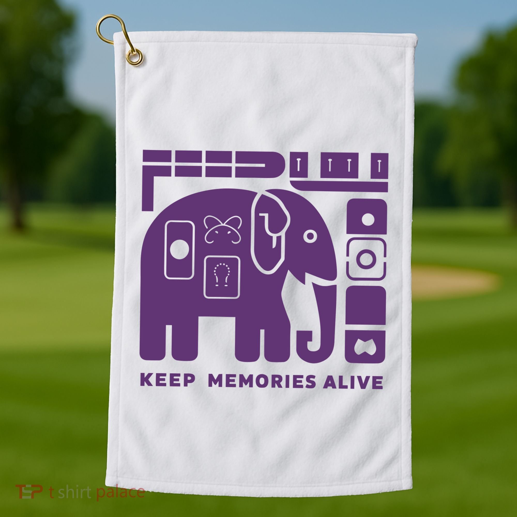 Keep Memories Alive Alzheimers Disease Awareness Golf Towel