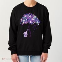 Keep Memories Alive Purple Elephant AlzheimerS Awareness Women's Sweatshirt thumb 0
