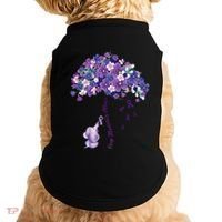 Keep Memories Alive Purple Elephant AlzheimerS Awareness Doggie Tank thumb 0