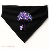 Keep Memories Alive Purple Elephant AlzheimerS Awareness USA-Made Doggie Bandana thumb 0