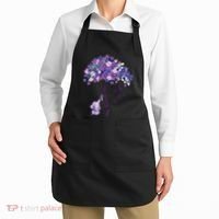 Keep Memories Alive Purple Elephant AlzheimerS Awareness Apron thumb 2
