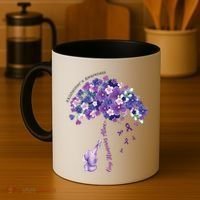 Keep Memories Alive Purple Elephant AlzheimerS Awareness Coffee Mug thumb 4