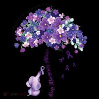 Keep Memories Alive Purple Elephant AlzheimerS Awareness Coffee Mug thumb 5