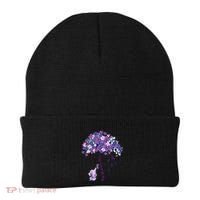 Keep Memories Alive Purple Elephant AlzheimerS Awareness Beanie thumb 0