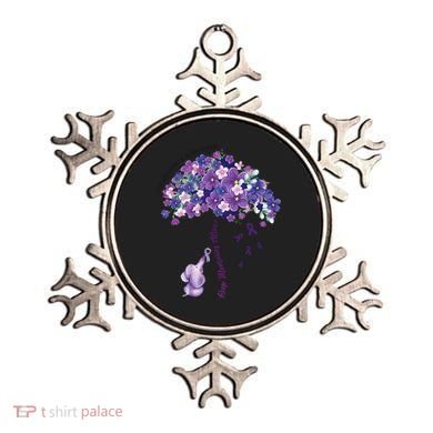 Keep Memories Alive Purple Elephant AlzheimerS Awareness Ornament