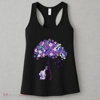 Keep Memories Alive Purple Elephant AlzheimerS Awareness Women's Tank Top thumb 3