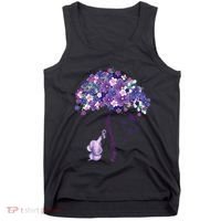 Keep Memories Alive Purple Elephant AlzheimerS Awareness Tank Top thumb 0