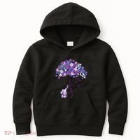 Keep Memories Alive Purple Elephant AlzheimerS Awareness Kids Hoodie thumb 0