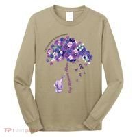 Keep Memories Alive Purple Elephant AlzheimerS Awareness Long Sleeve Shirt thumb 0