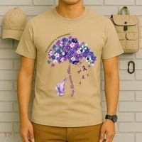 Keep Memories Alive Purple Elephant AlzheimerS Awareness T-Shirt thumb 6