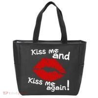 Kiss Me And Kiss Me Again Lips Cute Gift Tote Bag thumb 0