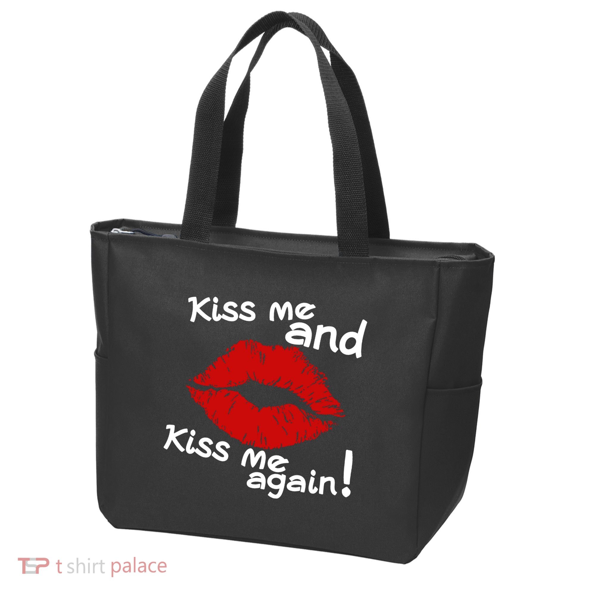 Kiss Me And Kiss Me Again Lips Cute Gift Tote Bag