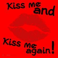Kiss Me And Kiss Me Again Lips Cute Gift Santa Hat thumb 1