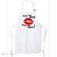 Kiss Me And Kiss Me Again Lips Cute Gift Apron thumb 0