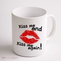 Kiss Me And Kiss Me Again Lips Cute Gift Coffee Mug thumb 1