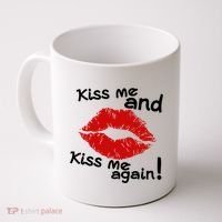 Kiss Me And Kiss Me Again Lips Cute Gift Coffee Mug thumb 0