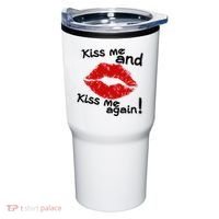 Kiss Me And Kiss Me Again Lips Cute Gift Tumbler thumb 0