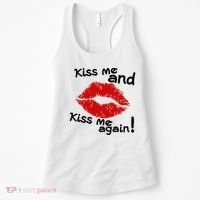 Kiss Me And Kiss Me Again Lips Cute Gift Women's Tank Top thumb 0