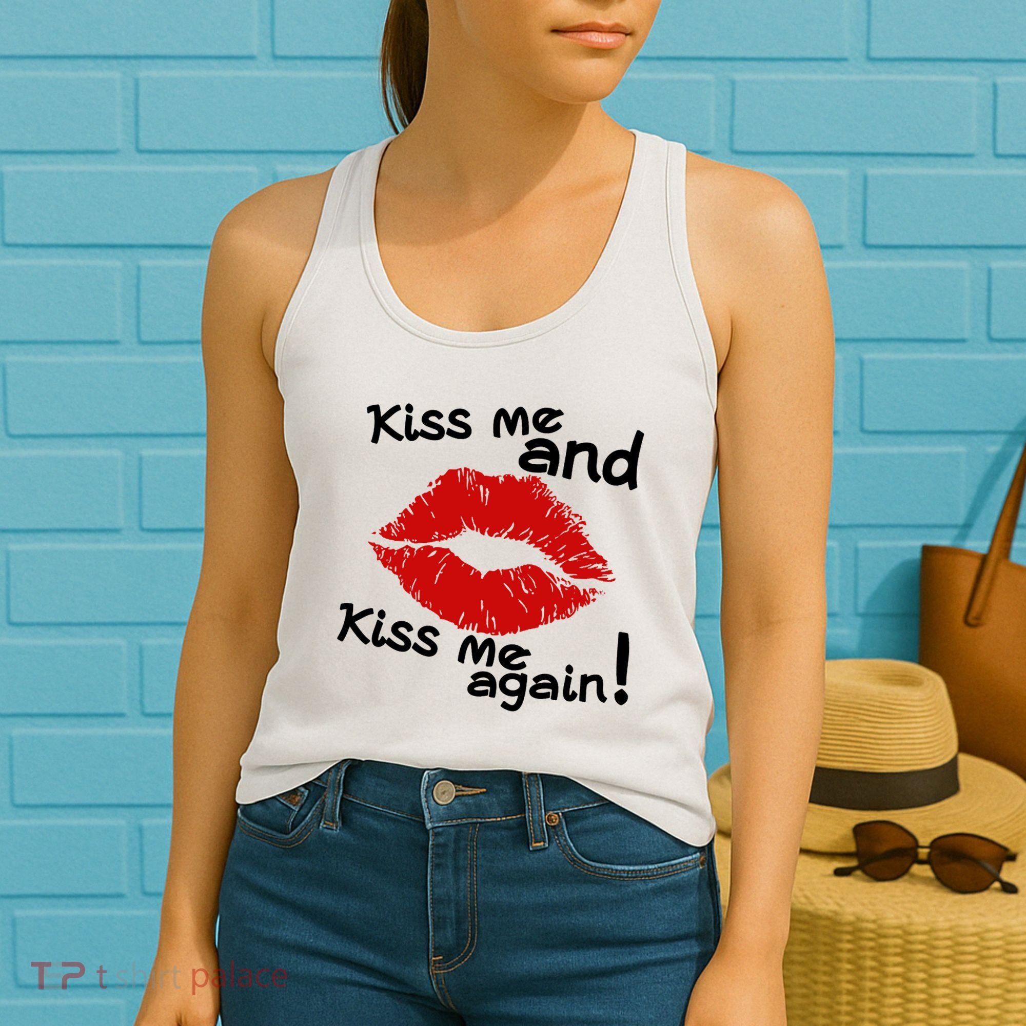 Kiss Me And Kiss Me Again Lips Cute Gift Women's Tank Top