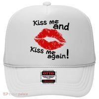Kiss Me And Kiss Me Again Lips Cute Gift Hat thumb 0