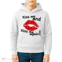 Kiss Me And Kiss Me Again Lips Cute Gift Kids Hoodie thumb 4