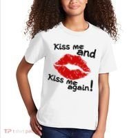 Kiss Me And Kiss Me Again Lips Cute Gift Kids T-Shirt thumb 2