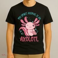 Kawaii Mexican Amphibian My Spirit Animal Is An Axolotl  T-Shirt thumb 3