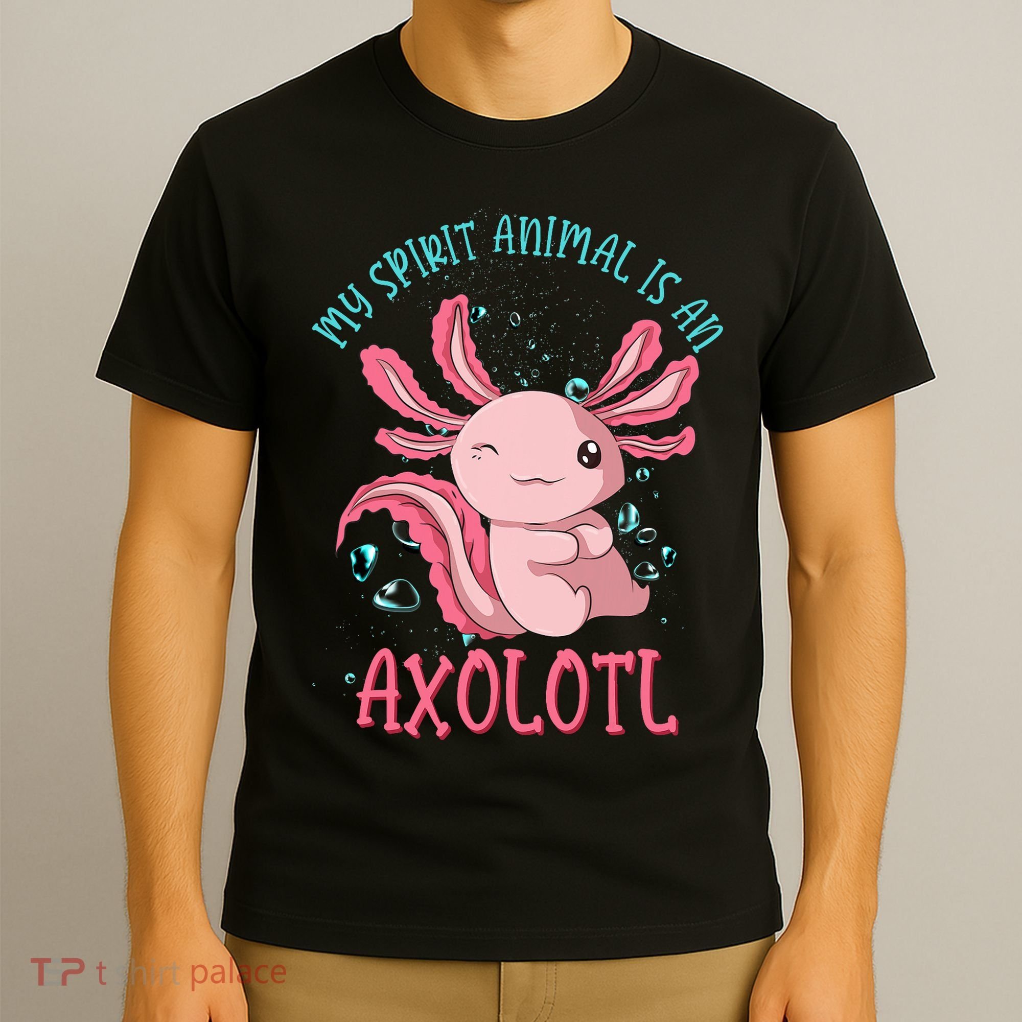 Kawaii Mexican Amphibian My Spirit Animal Is An Axolotl  T-Shirt
