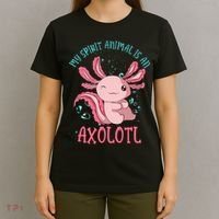 Kawaii Mexican Amphibian My Spirit Animal Is An Axolotl  T-Shirt thumb 4