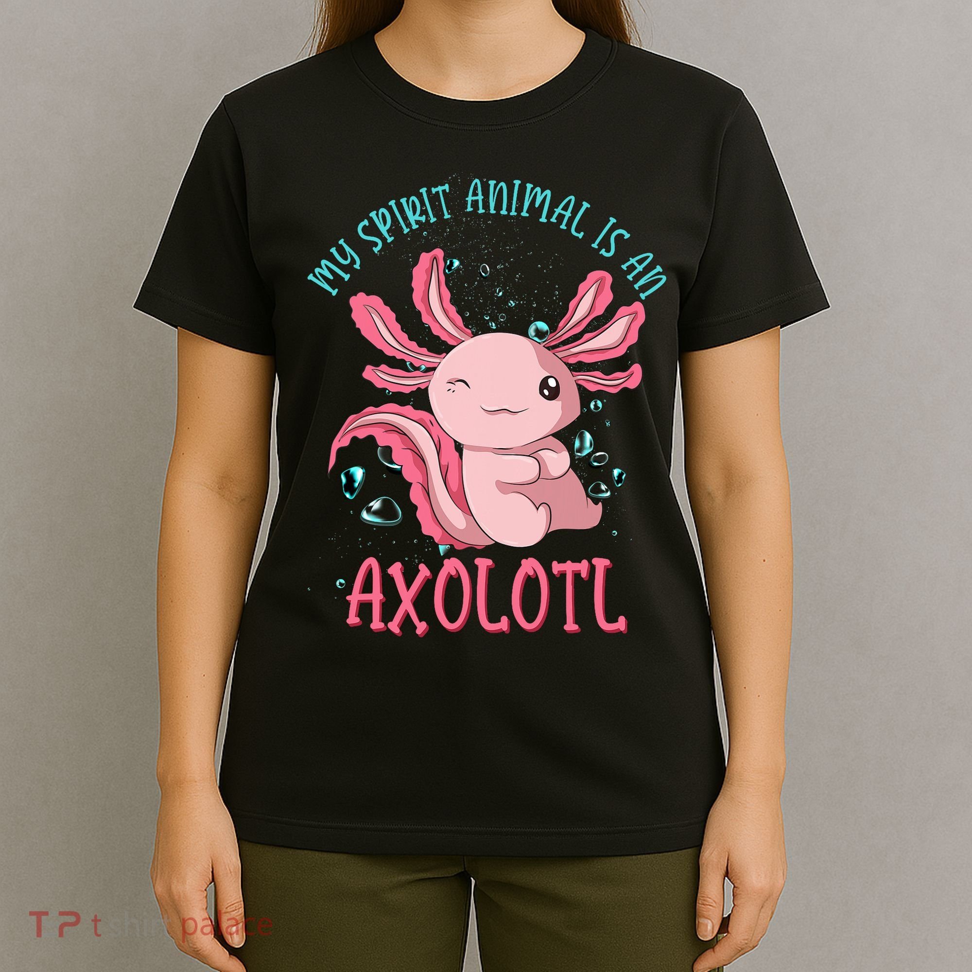 Kawaii Mexican Amphibian My Spirit Animal Is An Axolotl  T-Shirt