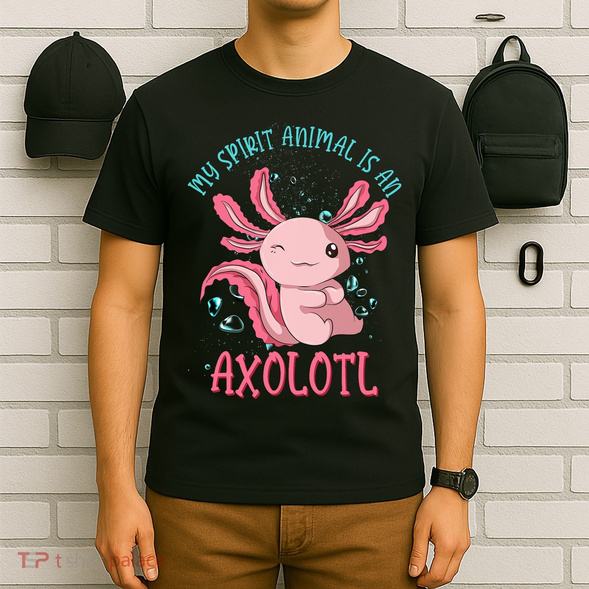 Kawaii Mexican Amphibian My Spirit Animal Is An Axolotl  T-Shirt