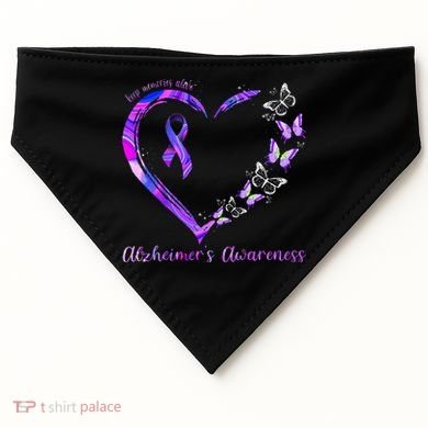 Keep Memories Alive AlzheimerS Awareness USA-Made Doggie Bandana