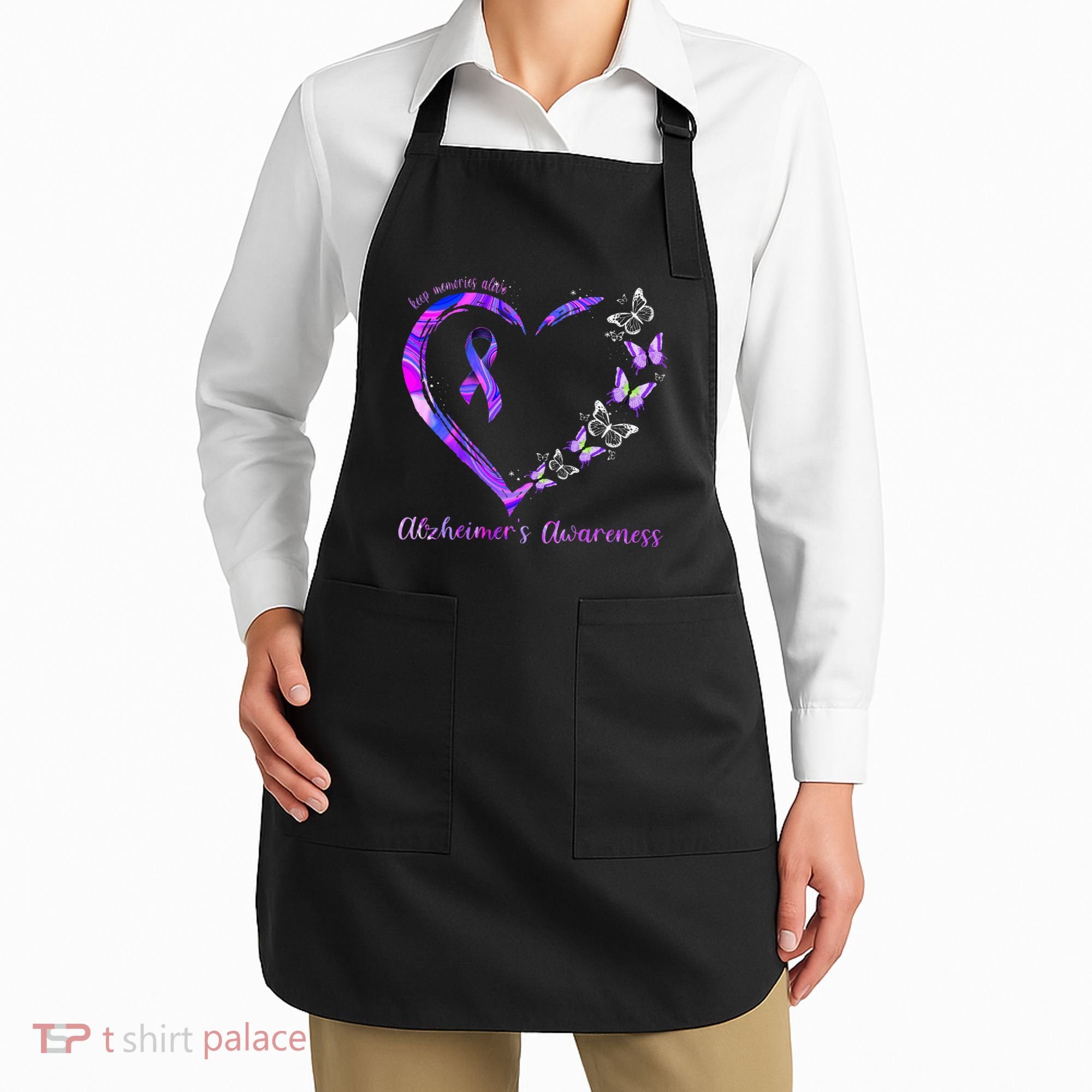 Keep Memories Alive AlzheimerS Awareness Apron