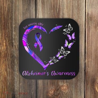 Keep Memories Alive AlzheimerS Awareness Coaster